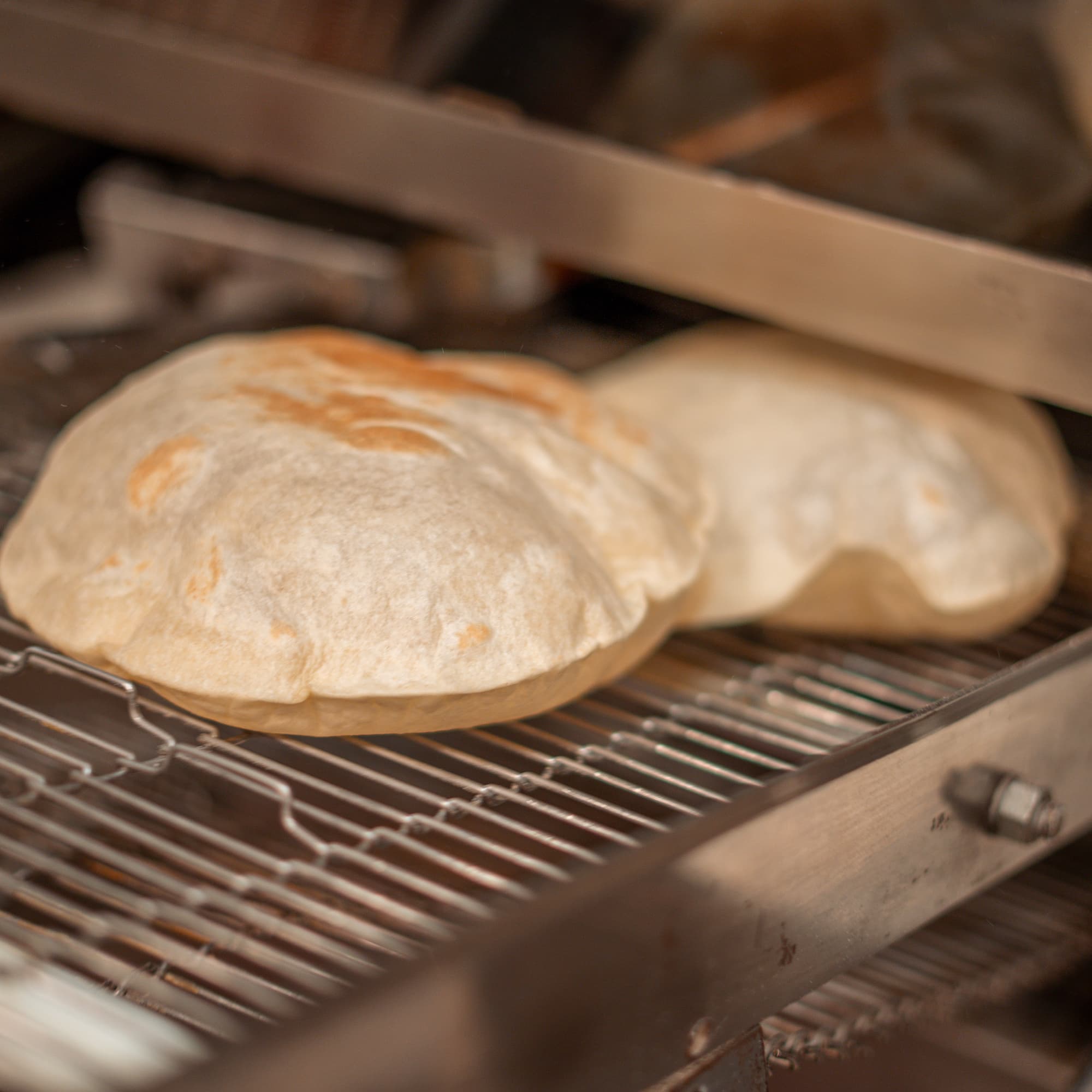 Tortillas in the oven